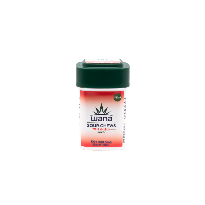 Wana Sour Chews – Watermelon Hybrid – 100mg THC